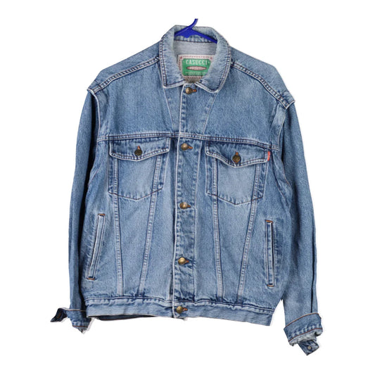 Vintage blue Casucci Denim Jacket - mens medium