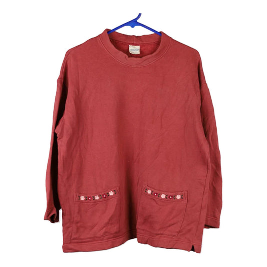 Vintage burgundy Unbranded Sweatshirt - womens small
