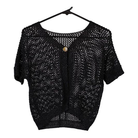 Vintage black Unbranded Crochet Top - womens medium