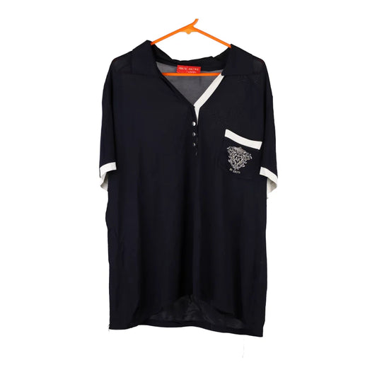 Vintage navy Krizia Blouse - womens x-large