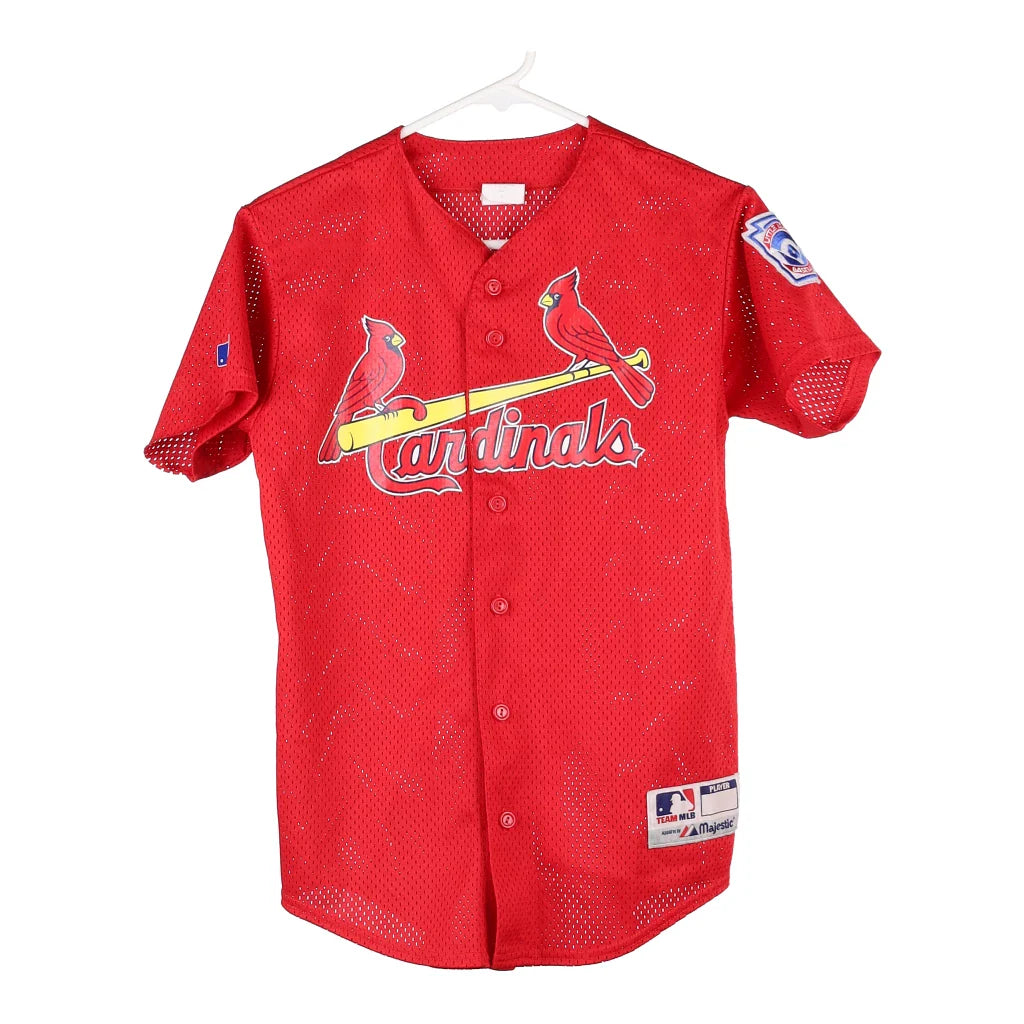 Age 10-12 St. Louis Cardinals Majestic MLB Jersey - Large Red Polyeste ...