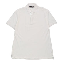  Vintage white Trussardi Polo Shirt - mens large