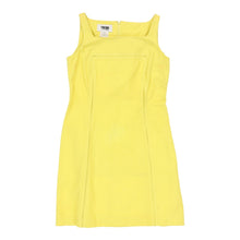  Trend Les Copains Midi Dress - Small Yellow Cotton midi dress Les Copains   