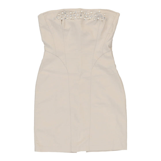 Artigli Strapless Dress - Medium Cream Viscose Blend strapless dress Artigli   