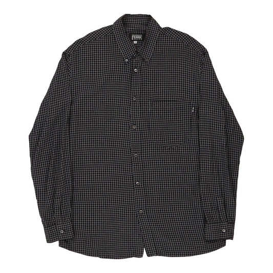 Vintage Gianfranco Ferre Jeans Checked Shirt - XL Navy Cotton