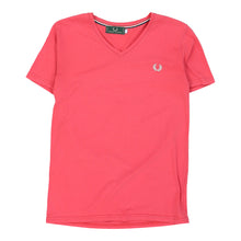  Fred Perry T-Shirt - Medium Pink Cotton - Thrifted.com