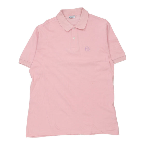 Sergio Tacchini Polo Shirt - Large Pink Cotton polo shirt Sergio Tacchini   