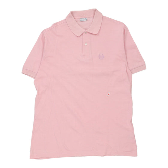 Sergio Tacchini Polo Shirt - Large Pink Cotton polo shirt Sergio Tacchini   