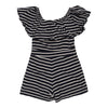 Unbranded Striped Playsuit - XS Navy Cotton playsuit Unbranded   