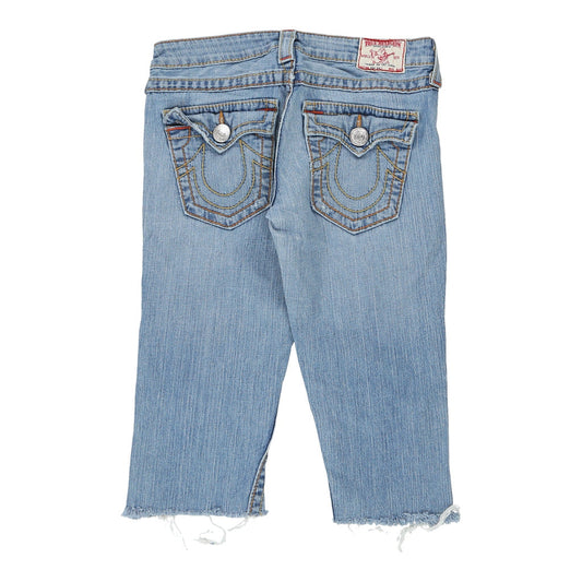 Vintage blue Joey Big T Made in USA True Religion Denim Shorts - womens 28" waist