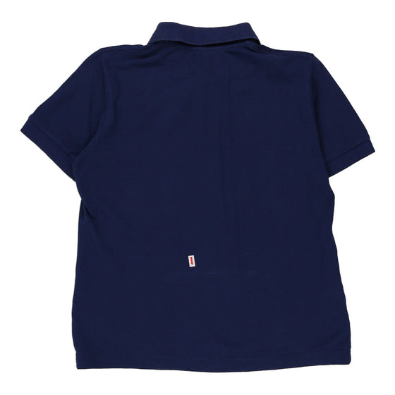 Kappa Polo Shirt - Medium Blue Cotton - Thrifted.com