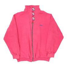  Asics Zip Up - XL Pink Cotton Blend - Thrifted.com