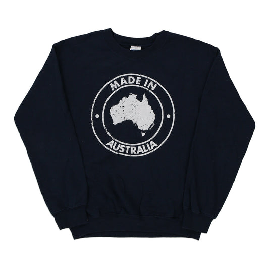 Vintage navy Made in Australia Gildan Sweatshirt - mens small