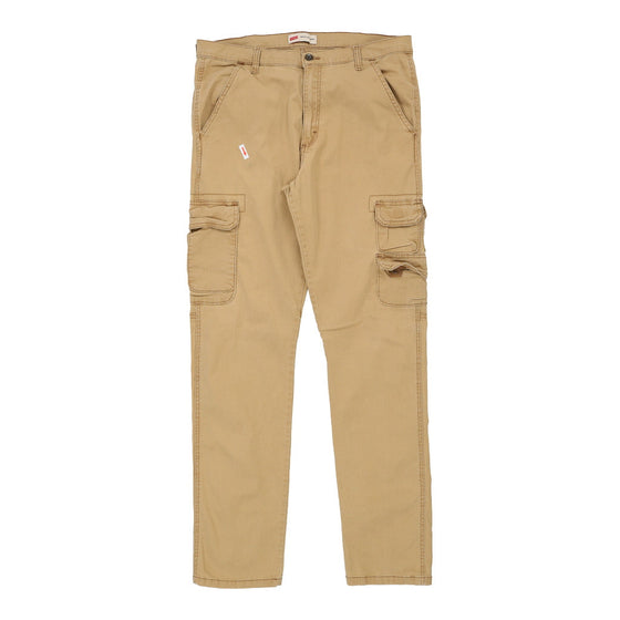 Vintage beige Wrangler Cargo Trousers - mens 36" waist