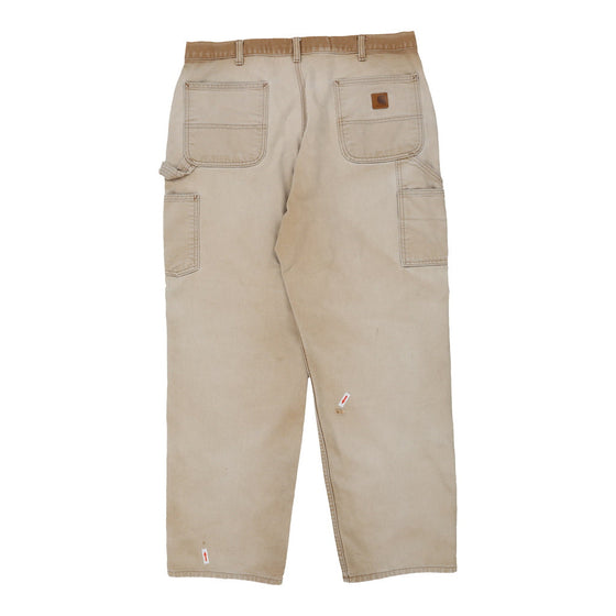 Vintage beige Carhartt Carpenter Jeans - mens 37" waist