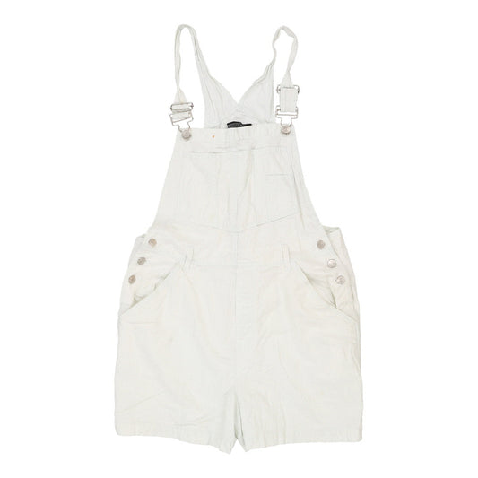 Vintage white Age 15 No Boundaries Short Dungarees - girls x-large