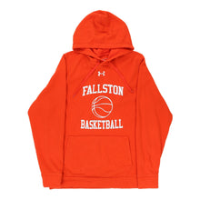  Fallston Basketball Under Armour Graphic Hoodie - Large Orange Cotton Blend - Thrifted.com