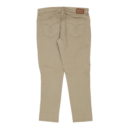 Vintage beige Calvin Klein Jeans Trousers - mens 36" waist