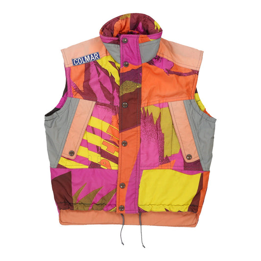 Vintage multicoloured Ski Colmar Gilet - mens medium