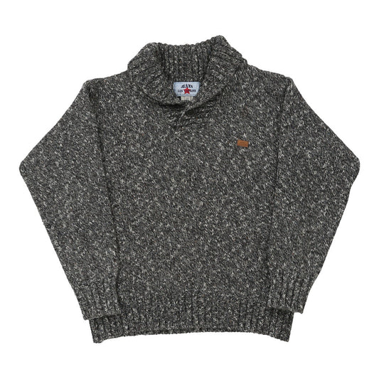 Vintage grey Les Copains Jumper - mens large