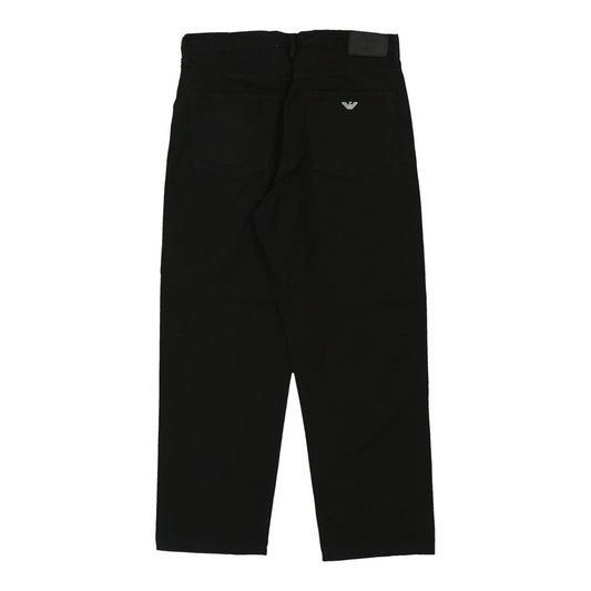 Vintage black Armani Jeans Trousers - mens 34" waist