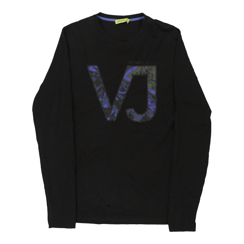 Vintage black Versace Jeans Couture Long Sleeve T-Shirt - womens x-small