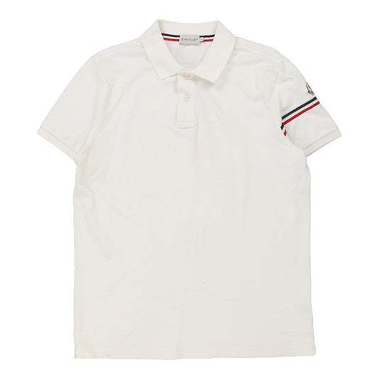 Vintage white Moncler Polo Shirt - mens large