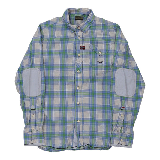Vintage blue Napapijri Shirt - mens small