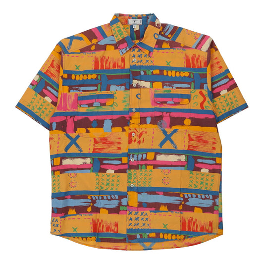 Vintage multicoloured Valentino Short Sleeve Shirt - mens x-large