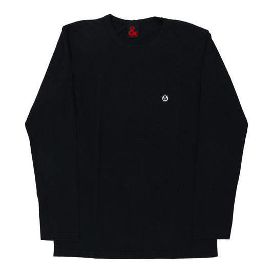 Vintage black Dolce & Gabbana Long Sleeve T-Shirt - mens large