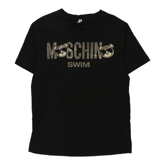 Vintage Moschino Swim  Spellout T-Shirt - Large Black Cotton