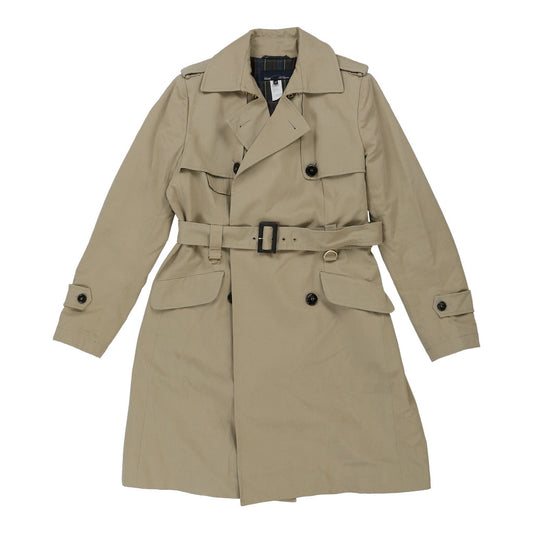 Vintage Les Copains Trench Coat - Medium Beige Cotton Blend