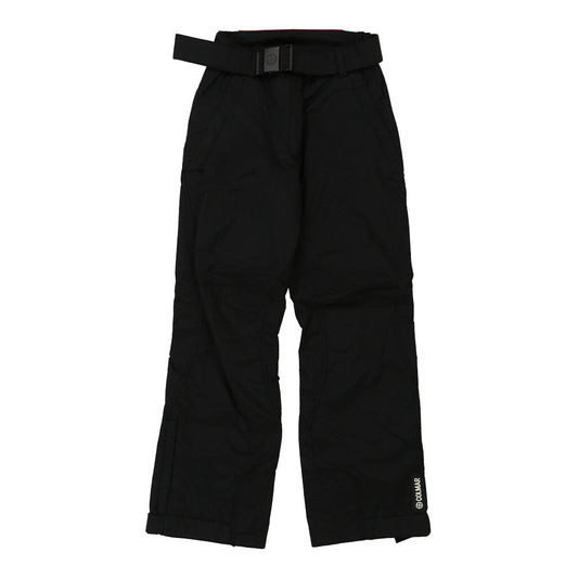 Vintage Colmar Ski Trousers - 26W UK 8 Black Nylon