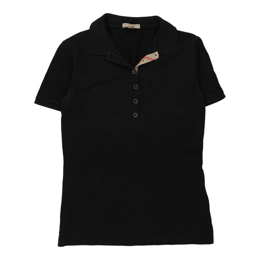 Vintage black Burberry Brit Polo Shirt - womens medium
