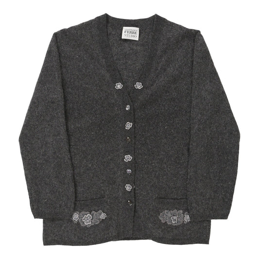 Vintage grey Gianfranco Ferre Cardigan - womens medium