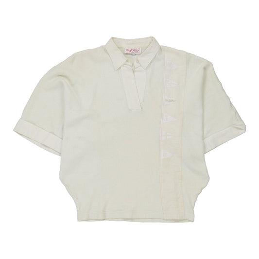 Vintage white Byblos Polo Shirt - womens x-large