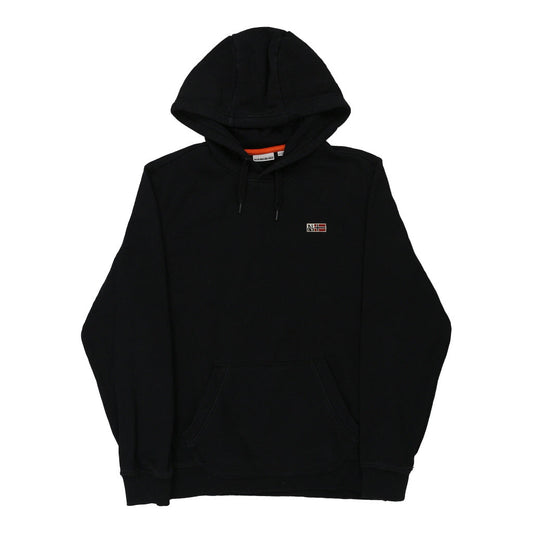 Vintage black Napapijri Hoodie - mens small
