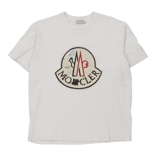 Vintage white Moncler T-Shirt - mens x-large