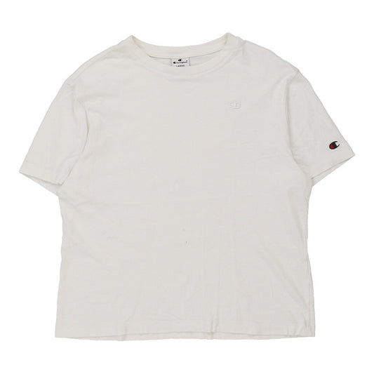 Vintage white Champion T-Shirt - mens large