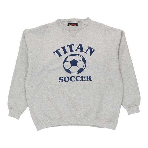 Titan Soccer Soffe Sweatshirt - XL Grey Cotton Blend sweatshirt Soffe   