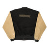 Vintage black International Denim Varsity Jacket - mens large