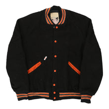  Vintage black Delong Varsity Jacket - mens large