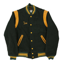  Vintage green Trojans Marguarts Varsity Jacket - mens medium