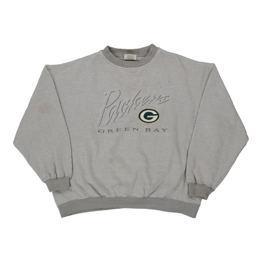 Vintage grey Green Bay Packers Lee Sport Sweatshirt - mens x-large