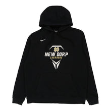  New Dorp Lacrosse Nike Hoodie - Large Black Cotton Blend hoodie Nike   