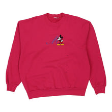  Mickey Mouse Unbranded Cartoon Sweatshirt - XL Pink Cotton Blend sweatshirt Unbranded   