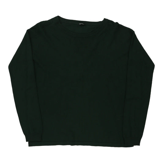 Vintage Emme Jumper - Large Green Cotton