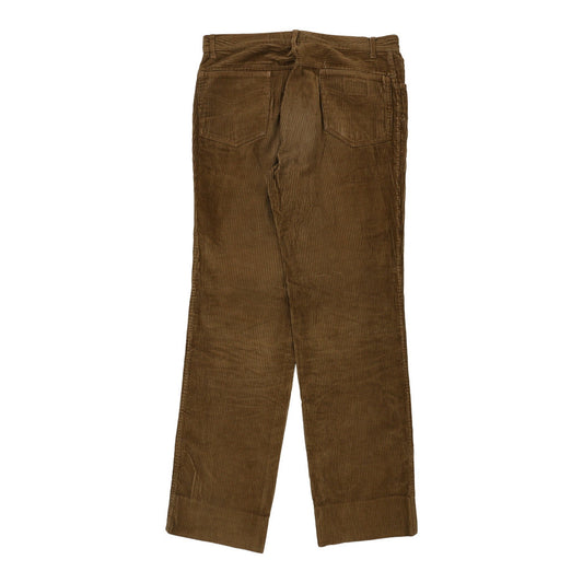 Vintage brown 1970's Beltime Cord Trousers - mens 34" waist