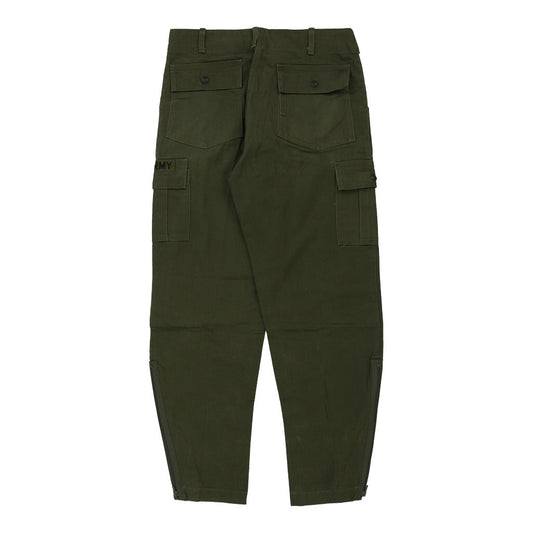 Vintage khaki 1980's USA Army Unbranded Cargo Trousers - mens 34" waist