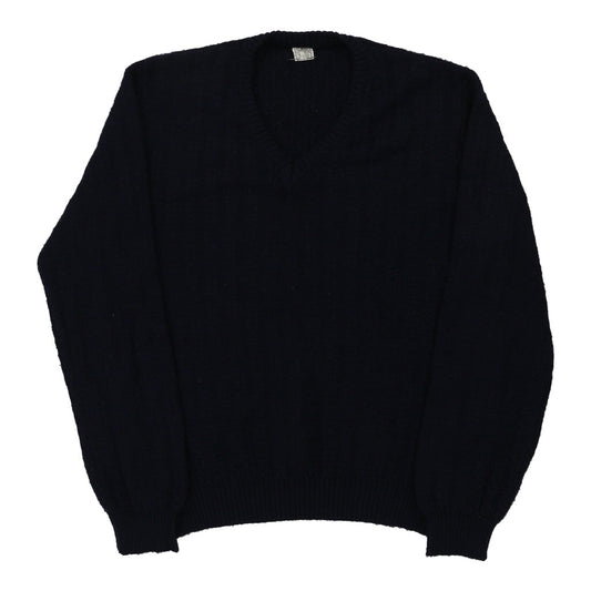 Vintage navy Unbranded Jumper - mens medium